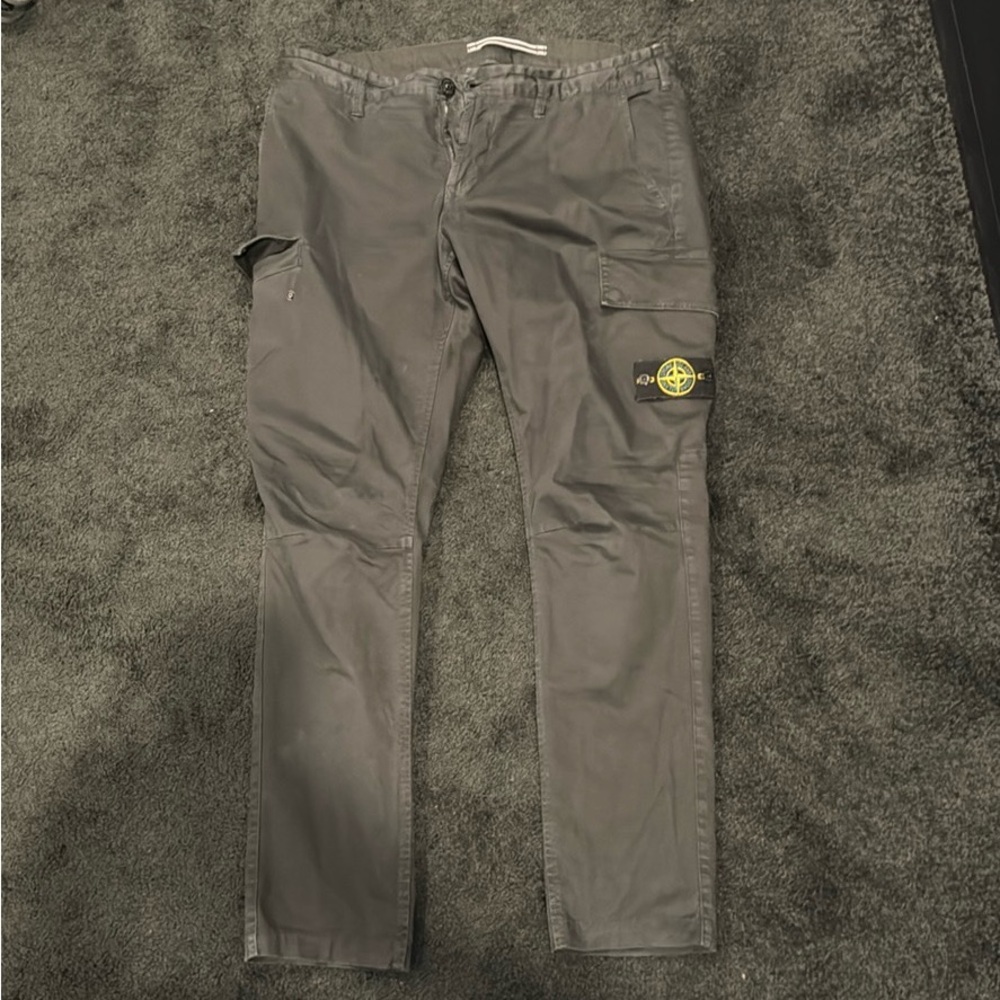 Stone island cargo pants size 33 Black